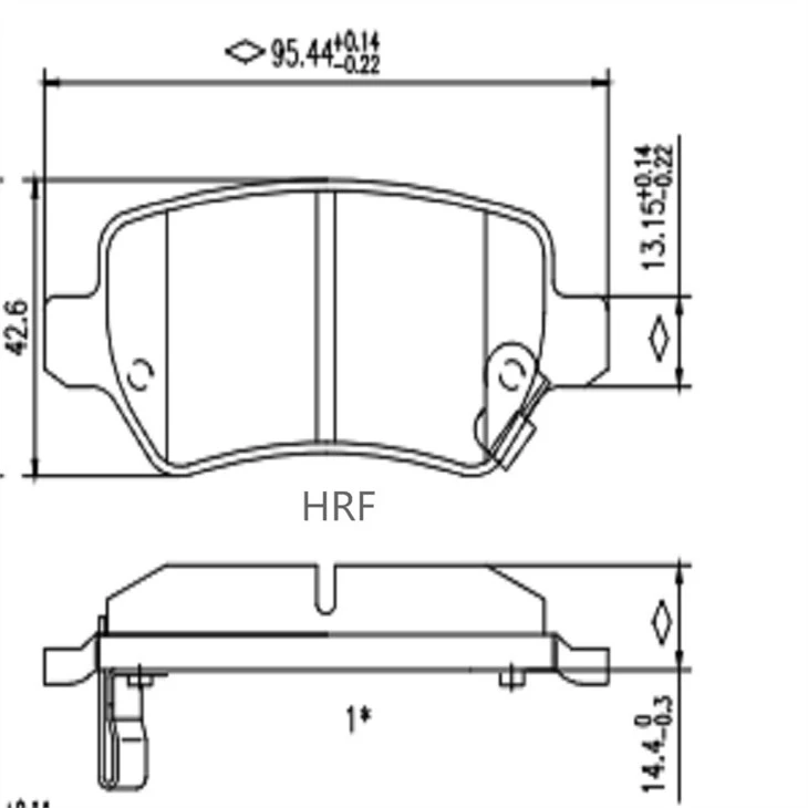 2  appropriative brake pads for Vauxhall Astra